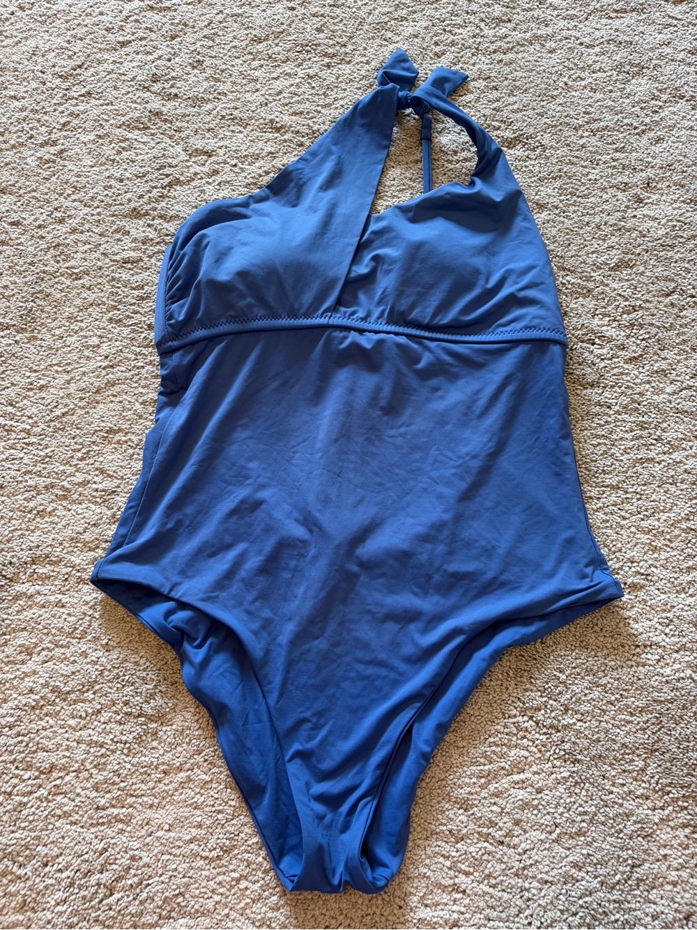 Becca One-Shpulder Swimsuit-Blue Women’s Large
